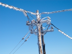 Utility poles and cables 